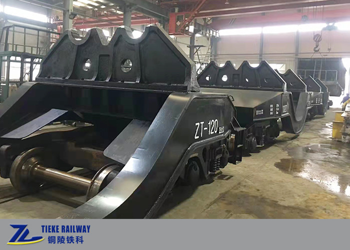 Custo de baixa velocidade do carro de 120 Ton Hot Metal Ladle Transfer baixo para a fábrica de aço