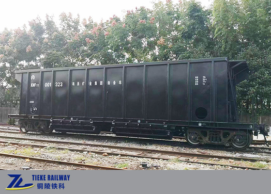 Vagão ferroviário de descarga aérea de carvão com quatro escotilhas de descarga inferior